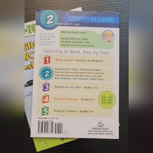 Step into reading Paw patrol, Beautiful Brides Belle Tiana, Snoopy 3 paperback - Picture 6 of 10